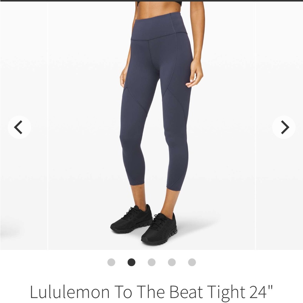 Lululemon To The Beat Tight 24" *Everlux Stone Blue